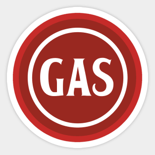 Retro Gasoline Station Sticker